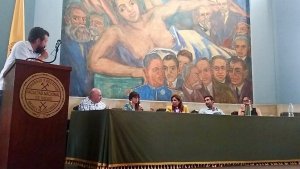 Forum sur le rôle de la science face au changement climatique à l'université Nationale de Colombie (Medellin)